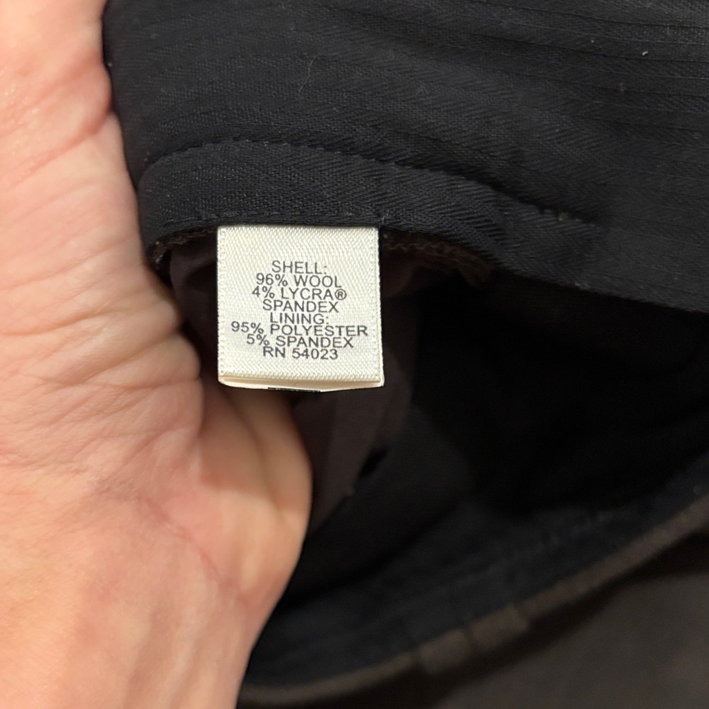 Banana Republic Dark Brown Jackson Fit Trousers size 6 — 96% wool blend - Picture 3 of 9